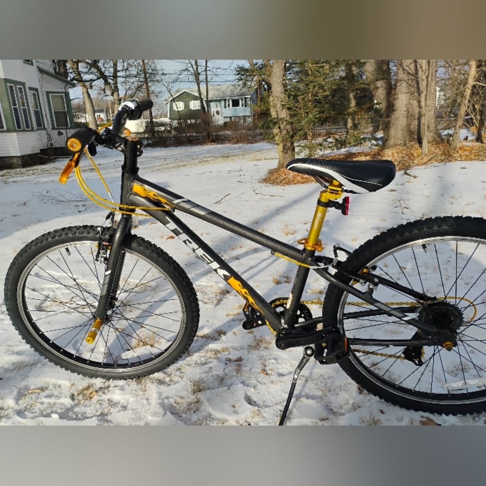 Trek Black and Yellow Kids Mountain Bike
